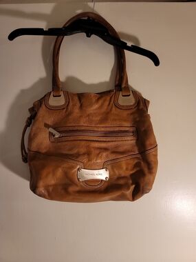 Michael Kors Vintage Brown Leather Hobo Dated 2005 On Tag